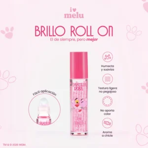 Brillo labial melu. Roll-on Pantera Rosa
